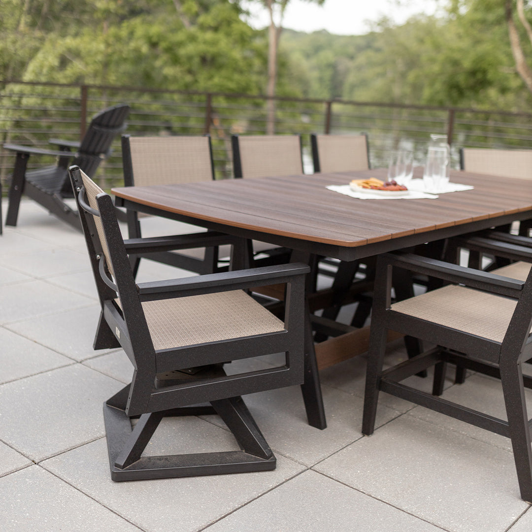 Mayhew Sling Swivel Rocker Dining Chair