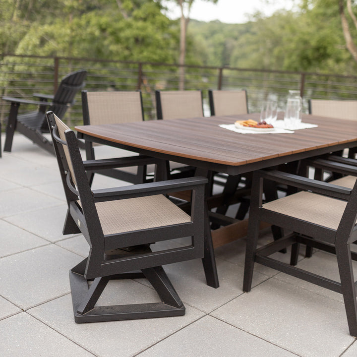 Mayhew Sling Swivel Rocker Dining Chair