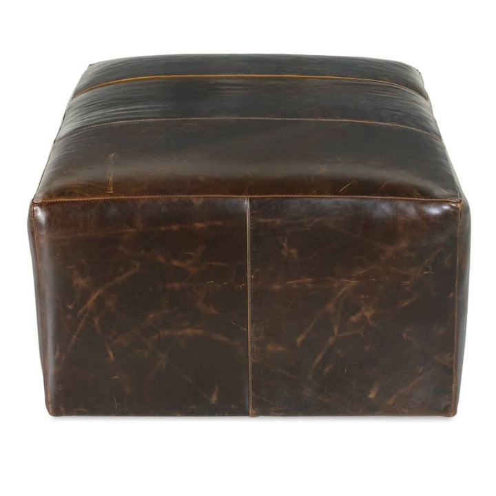 Macon Leather Ottoman