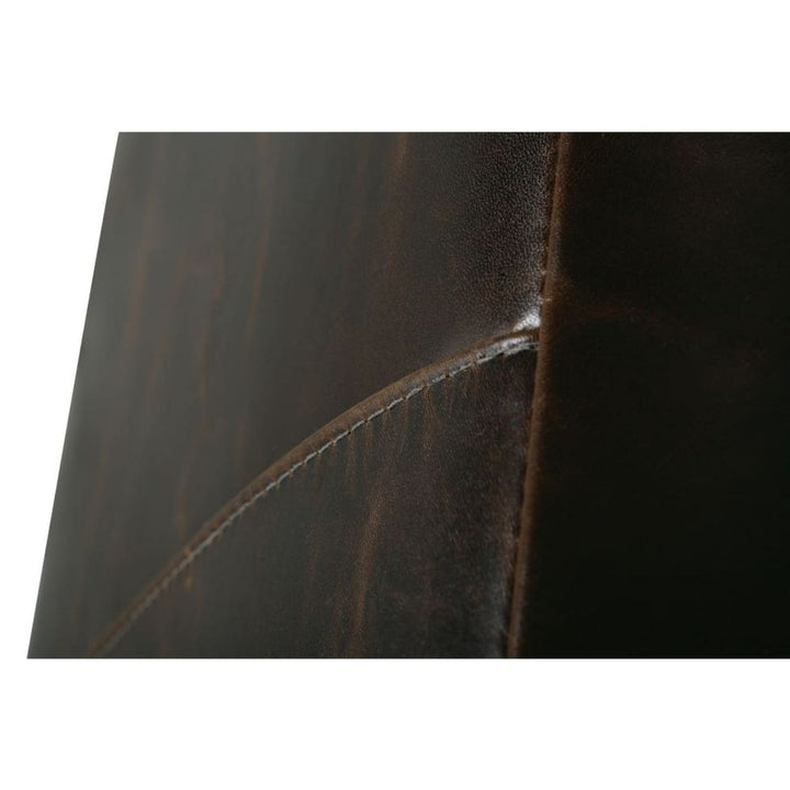 Macon Leather Ottoman