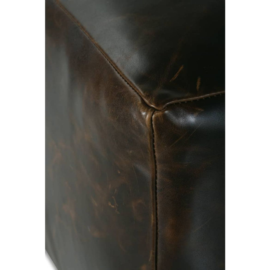 Macon Leather Ottoman
