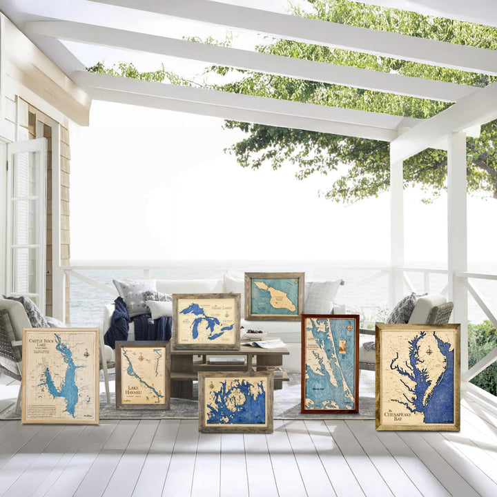 Custom Nautical Map Wall Decor
