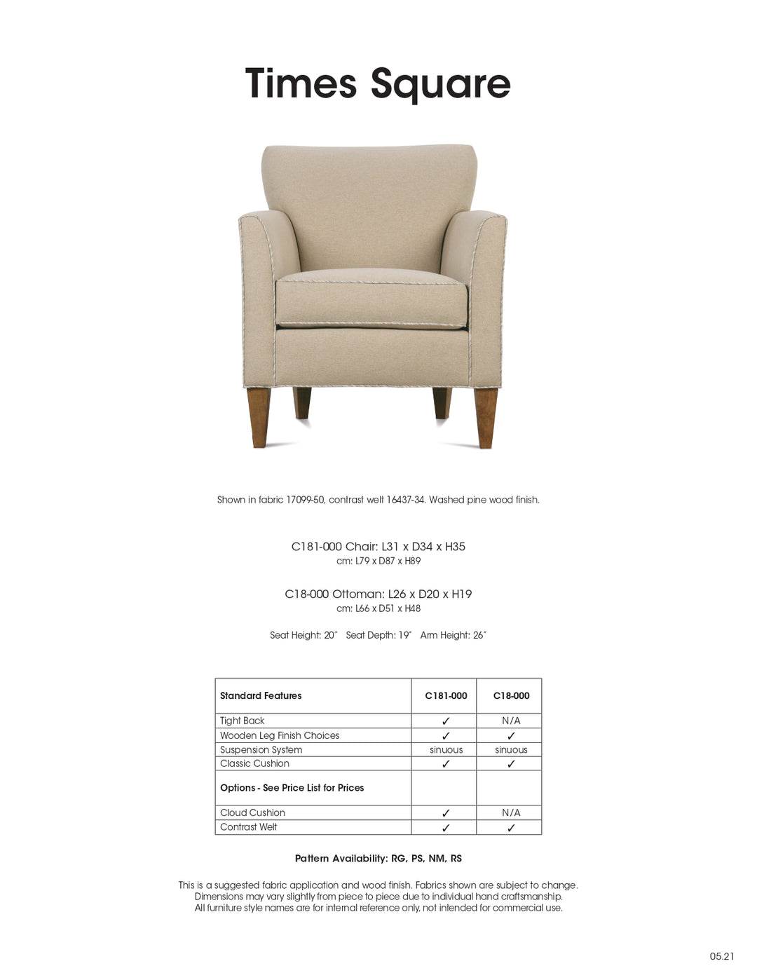 Times Square Accent Chair