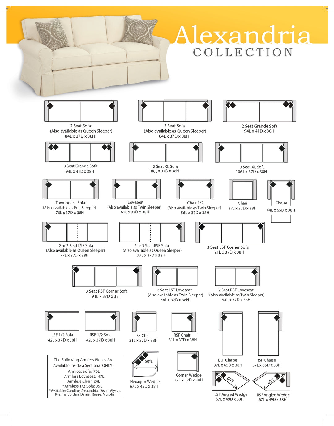 Alexandria Sectional Collection