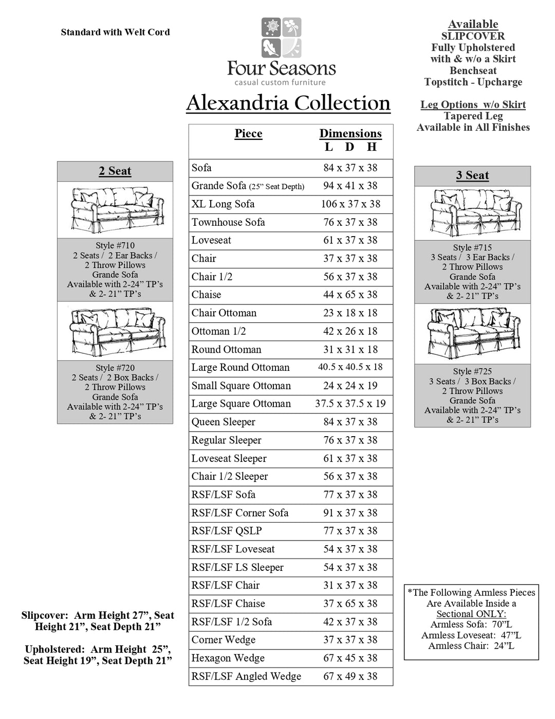 Alexandria Sectional Collection