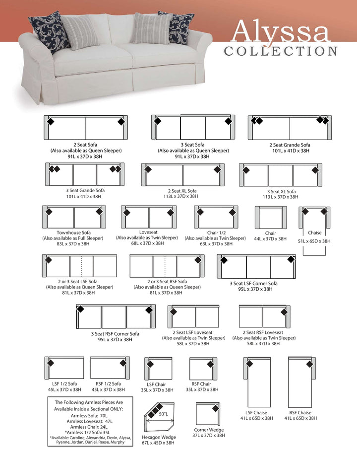 Alyssa Sofa Collection