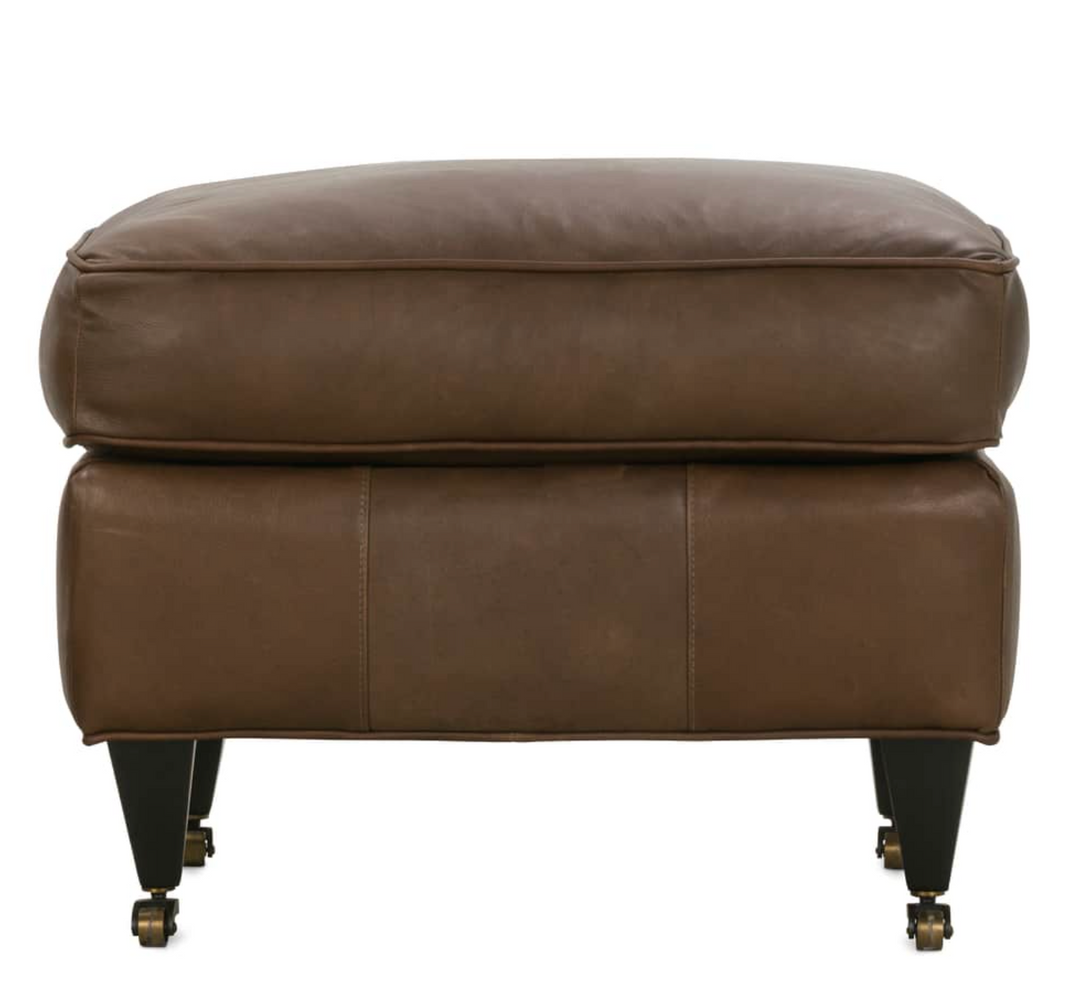 Brooke Leather Ottoman
