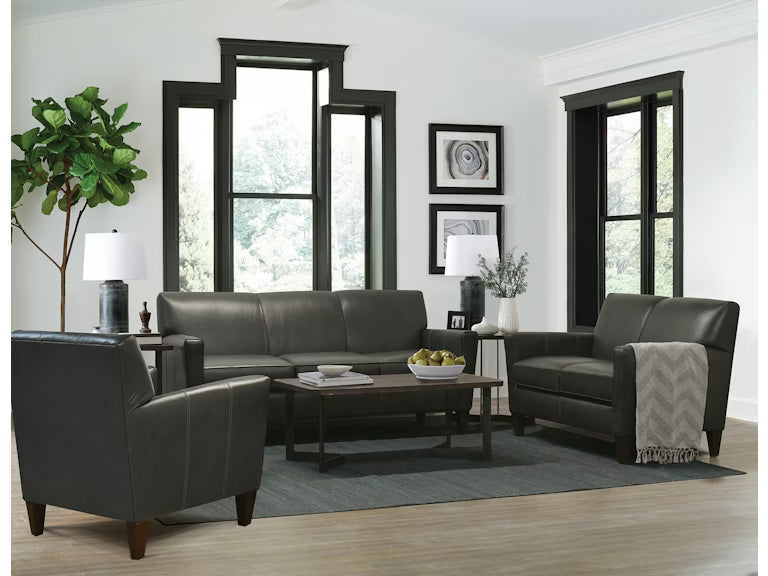 Collegedale Leather Loveseat