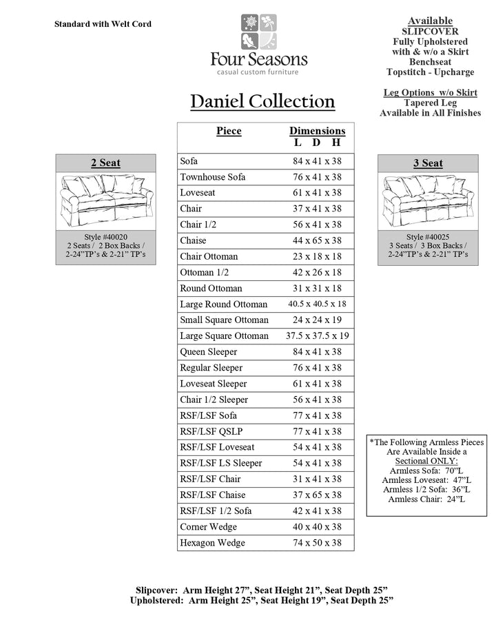 Daniel loveseat Collection