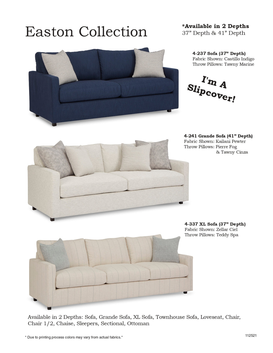 Easton 37 Sectional Collection