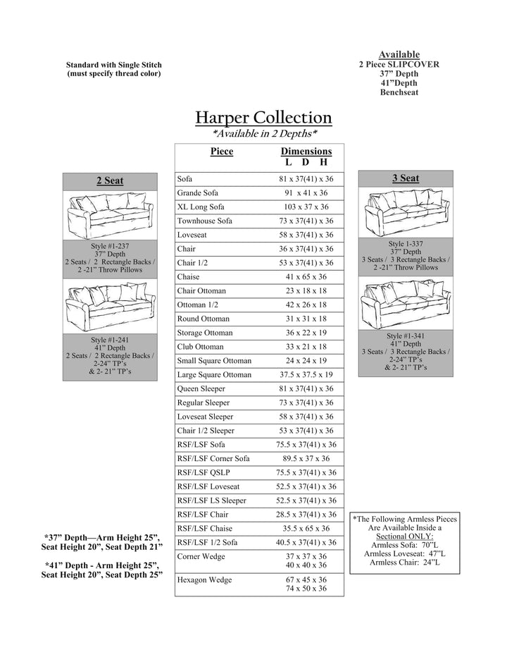 Harper 37 Sectional Collection