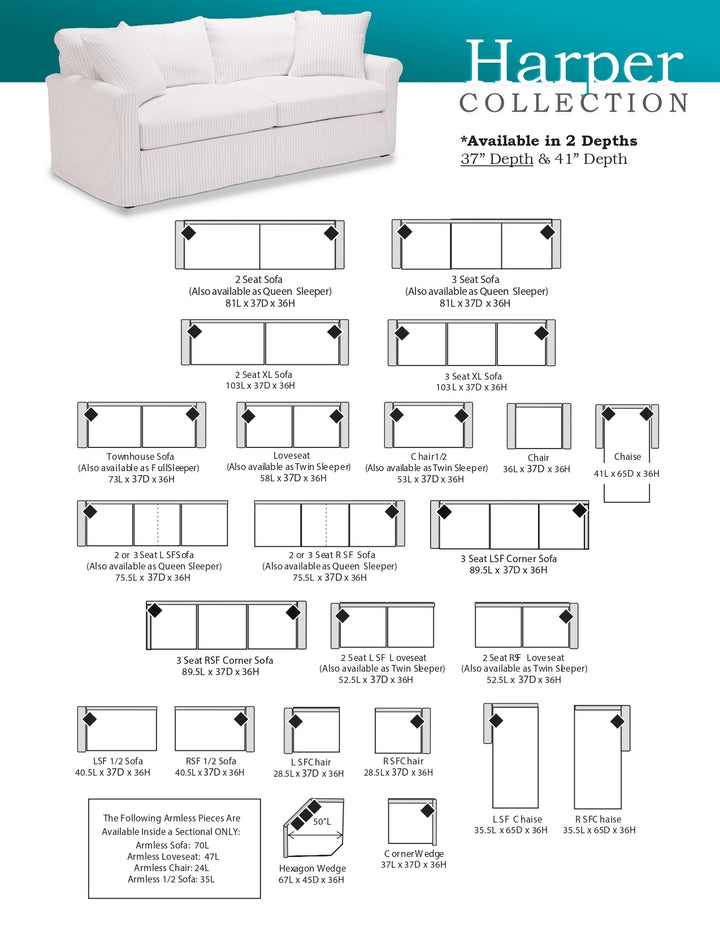 Harper 37 Sectional Collection