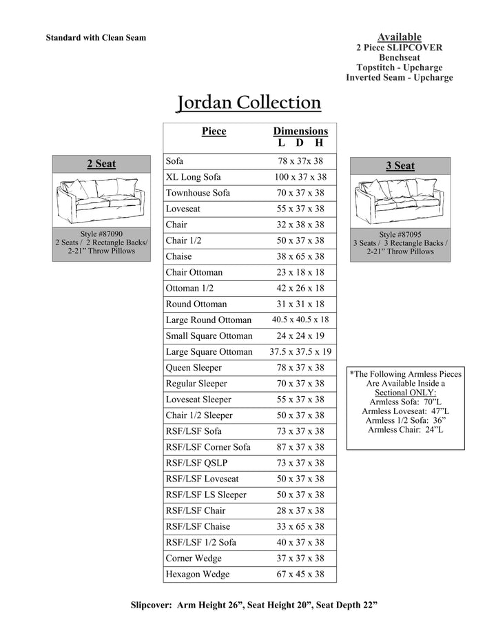 Jordan loveseat Collection