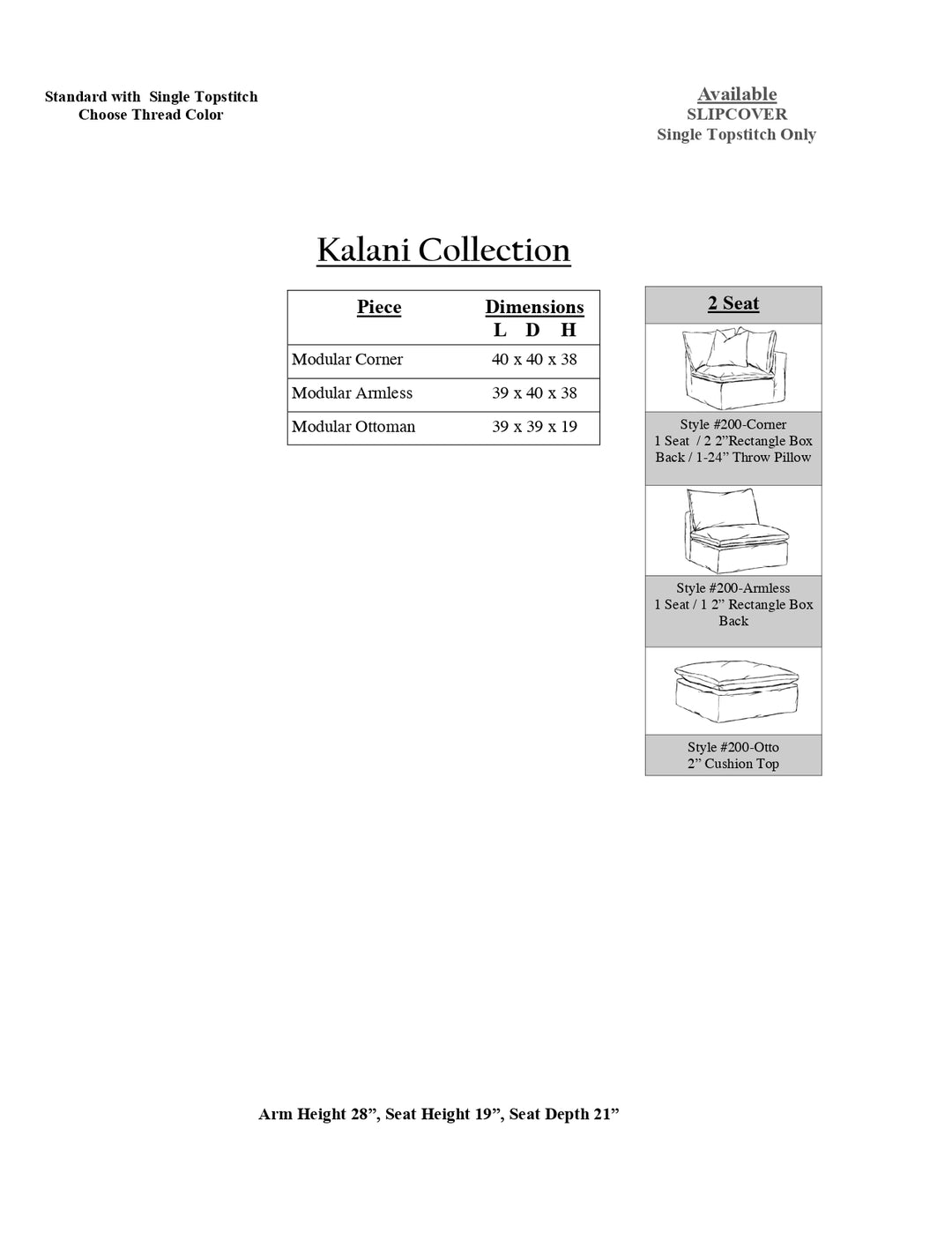 Kalani Sectional Collection