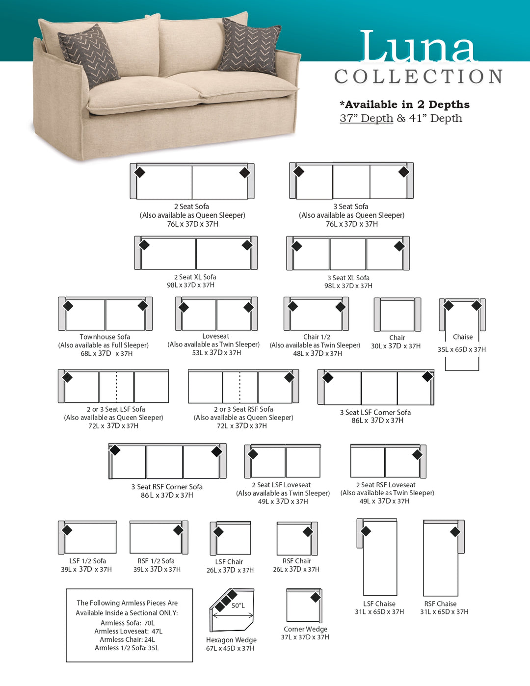 Luna 41 sleeper Collection