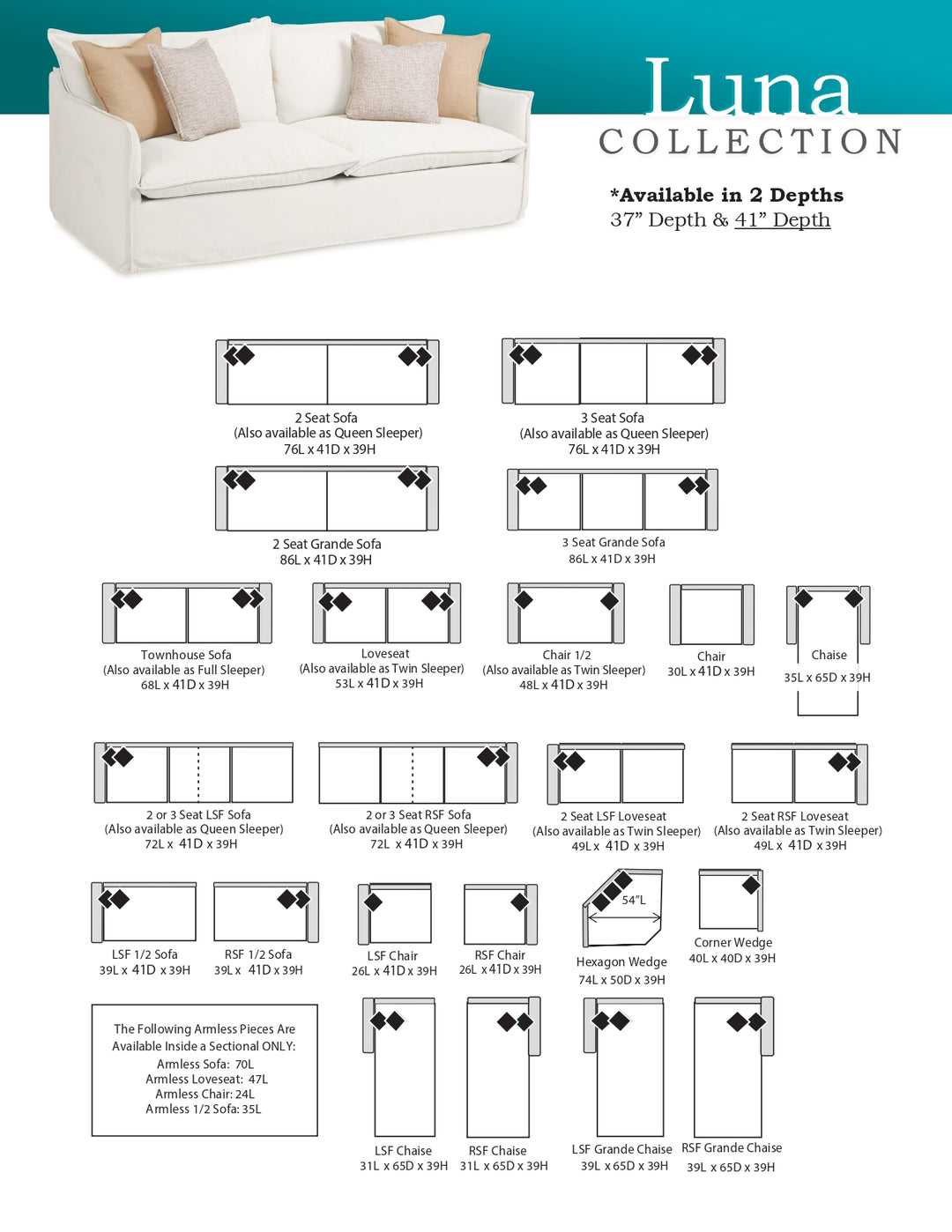Luna 41 sleeper Collection