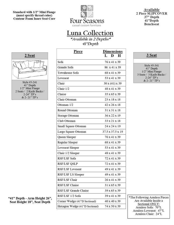 Luna 41 sleeper Collection