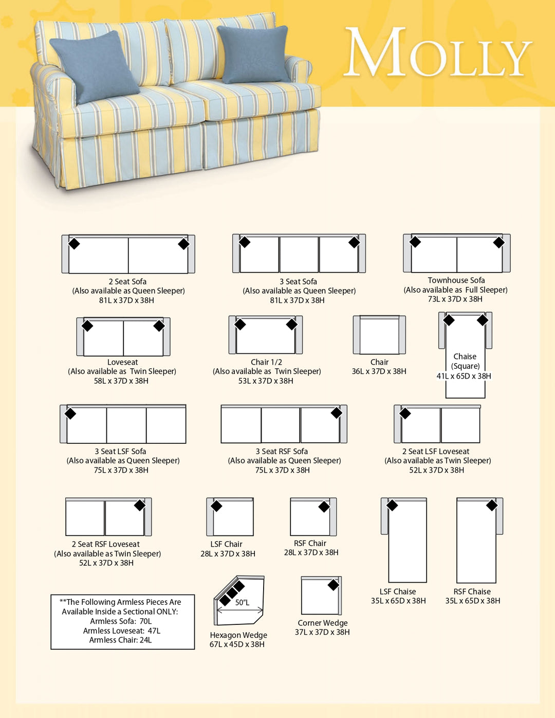 Molly Sofa Collection