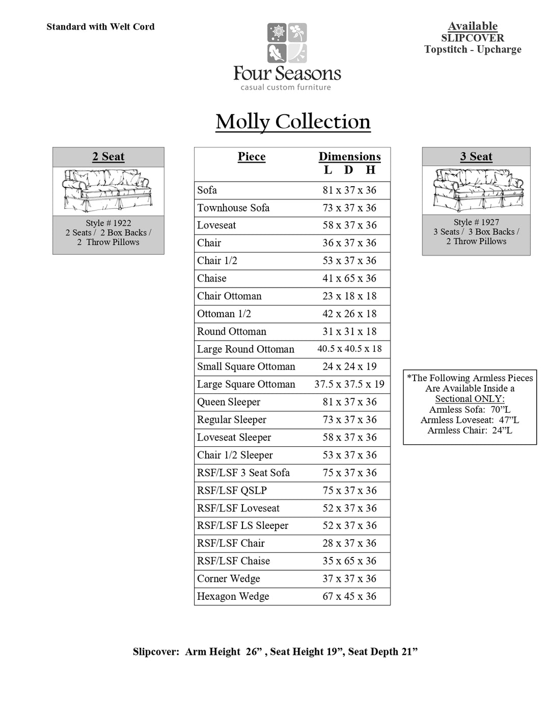 Molly Sofa Collection