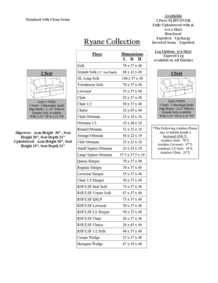 Ryane Sofa Collection