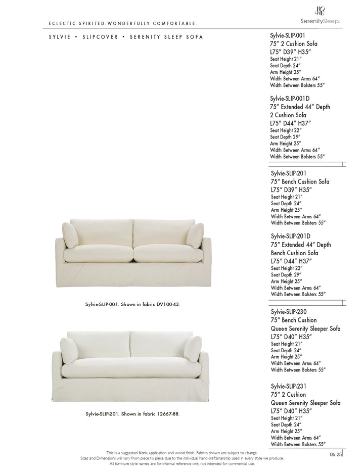 Sylvie Slipcovered Sofa
