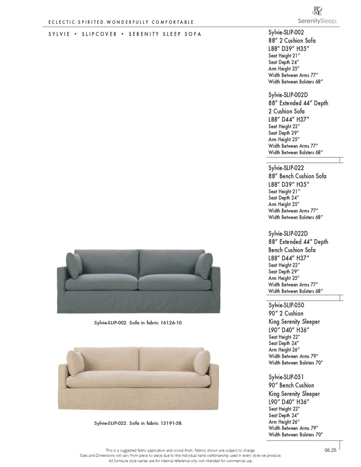Sylvie Slipcovered Sofa
