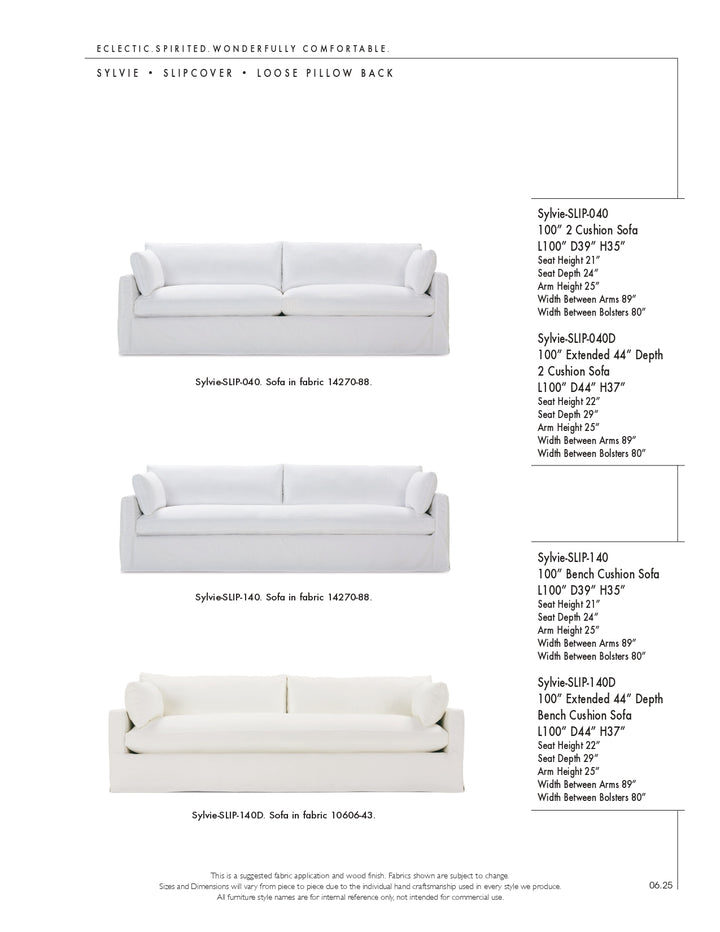 Sylvie Slipcovered Sofa