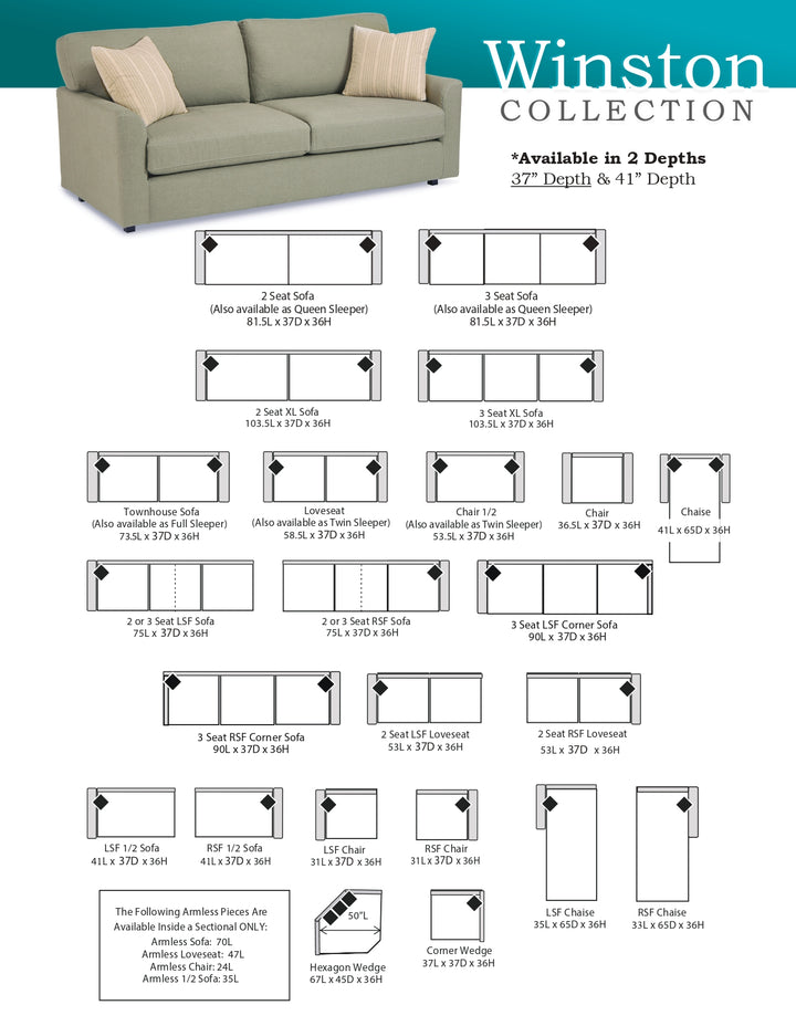 Winston 41 Sectional Collection