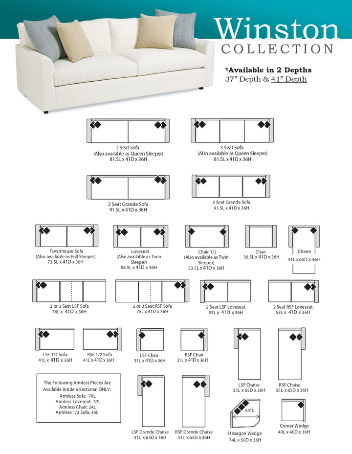 Winston 41 Sectional Collection