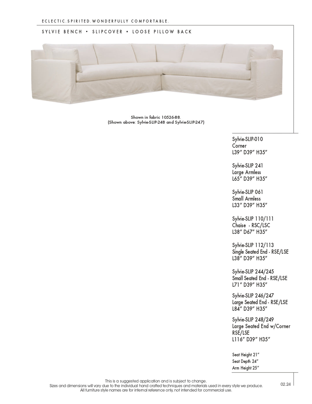 Sylvie Slipcovered Sectional