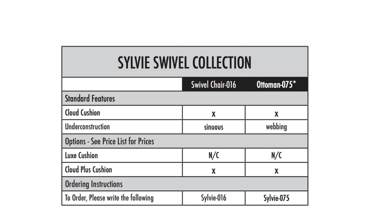 Sylvie Swivel Chair