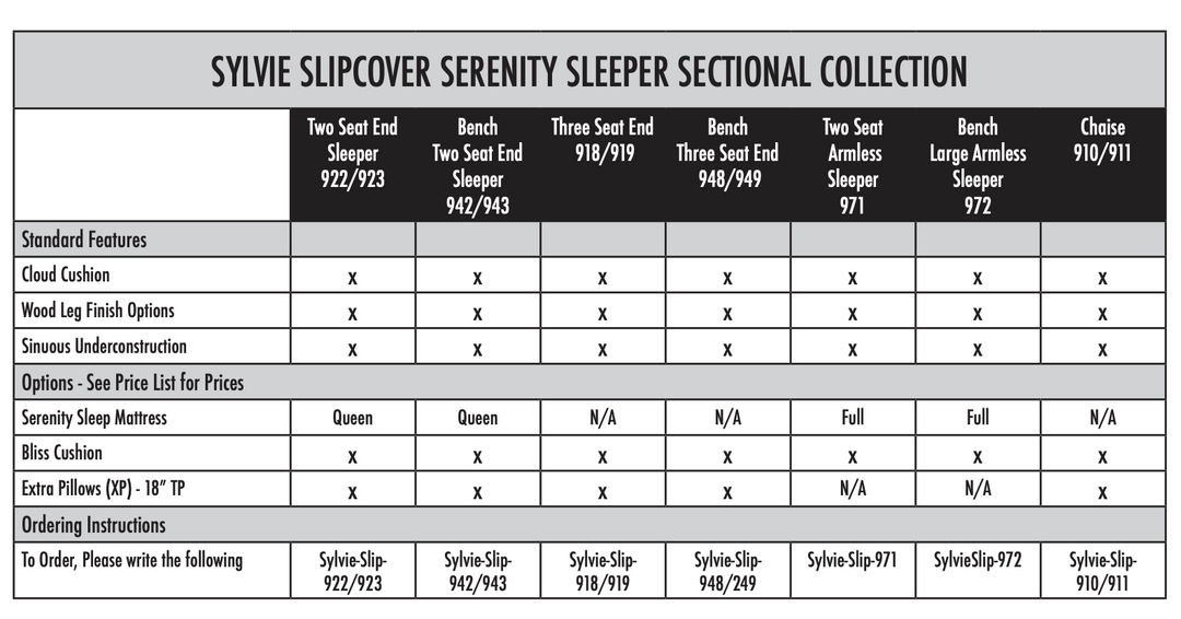 Sylvie Slipcovered Serenity Sleeper Sectional