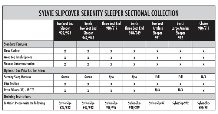 Sylvie Slipcovered Serenity Sleeper Sectional