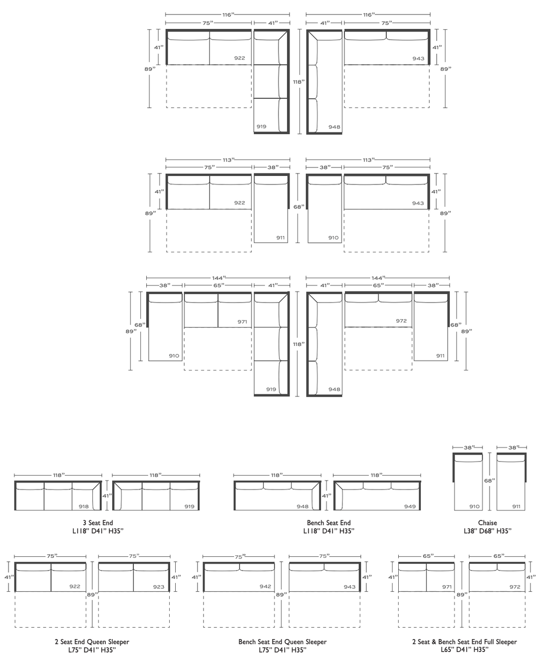 Sylvie Slipcovered Serenity Sleeper Sectional